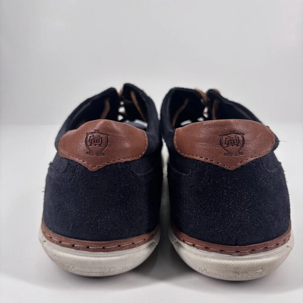 Massimo Dutti Men's Navy Blue Suede Derby‎ Shoes US 8 / EU 41 Lace-Up Classic